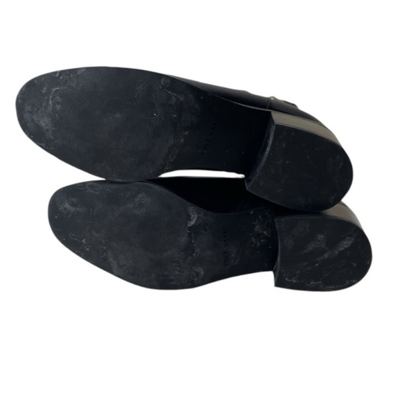 Cole Haan Women’s Haidyn Black Leather Buckle Booties - Picture 6 of 11
